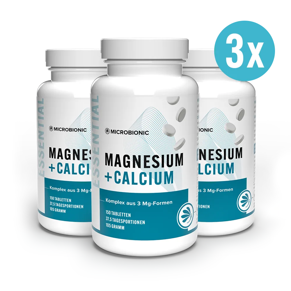 Magnesium + Calcium Tabletten 3er Set Magnesium + Calcium Tabletten 3er Set