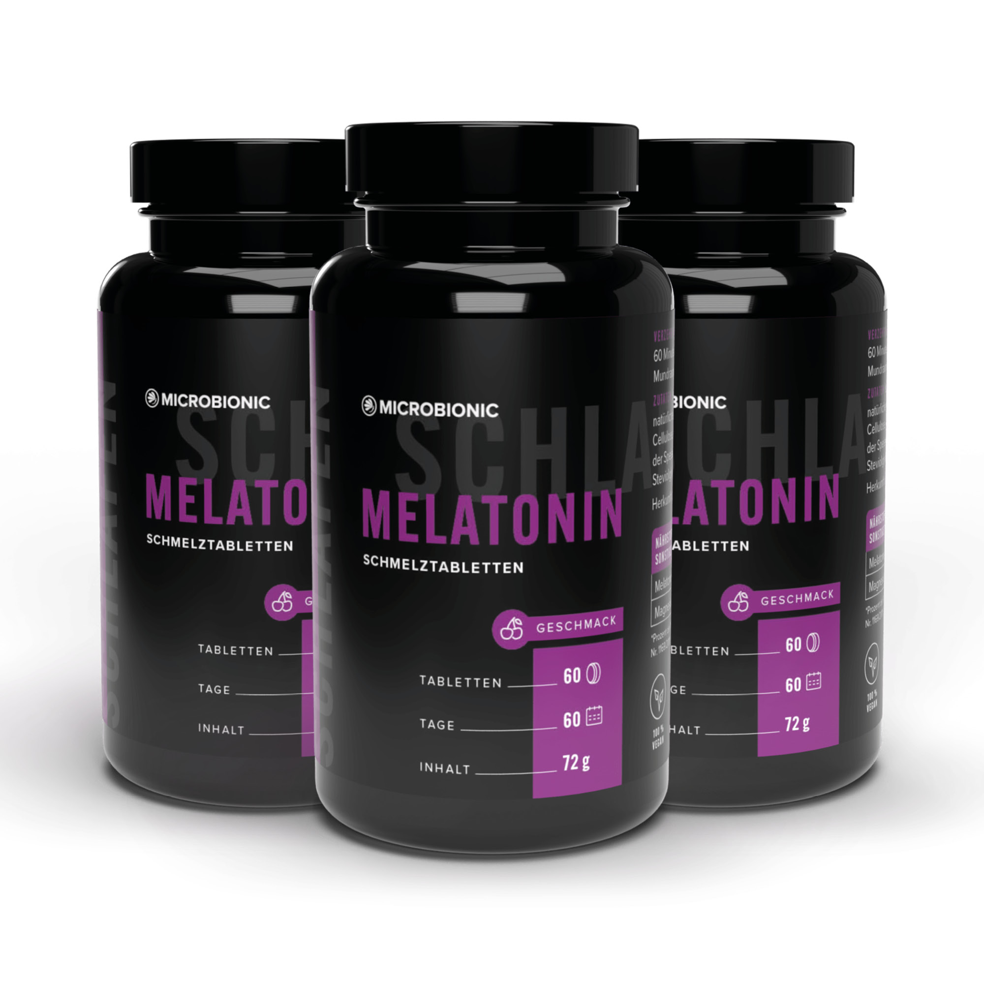 Melatonin Schmelztabletten 3er Set Melatonin Schmelztabletten 3er Set